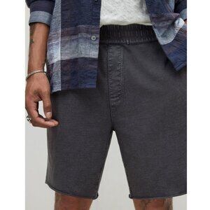 John Varvatos York French Terry Shorts Deep Charcoal $158 M